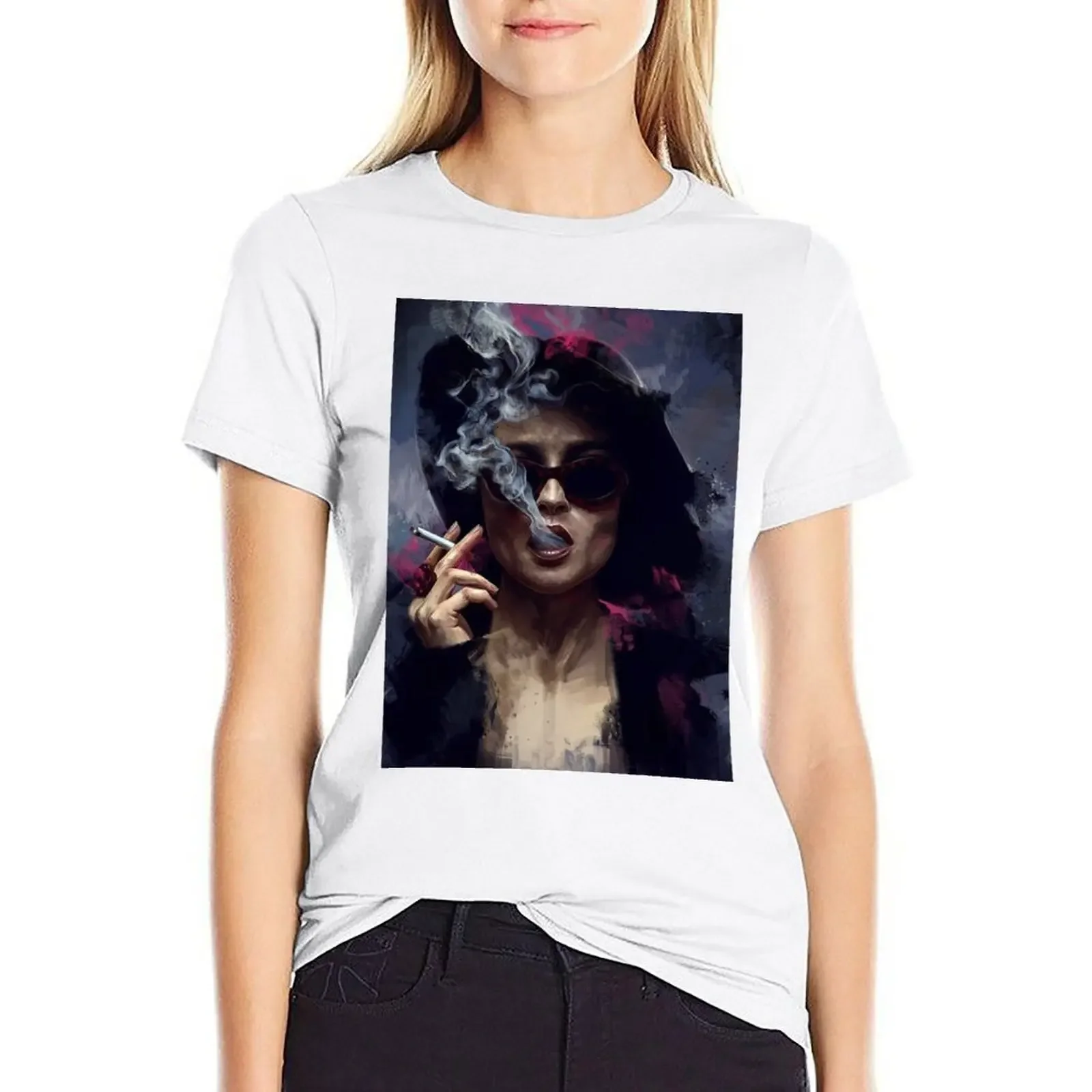 

Marla Singer Fight Club Poster T-shirt animal print shirt for girls cute tops white t shirts for Women