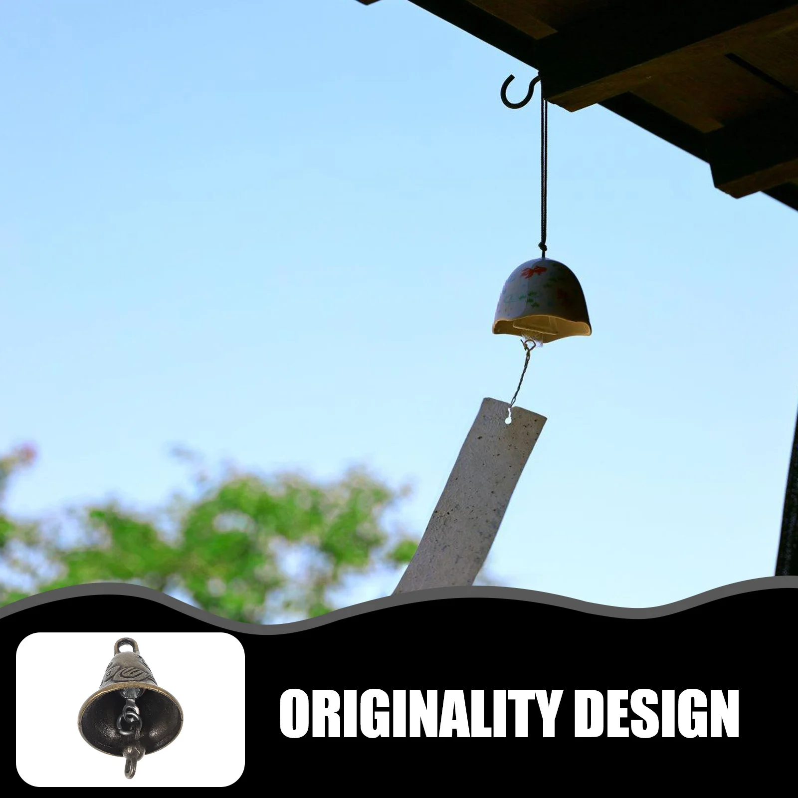 

20pcs Wind Chimes Bells Alloy Metal Diy Home Decor Garden Door Hanging Ornament Retro Vintage Small Compact Design Bell