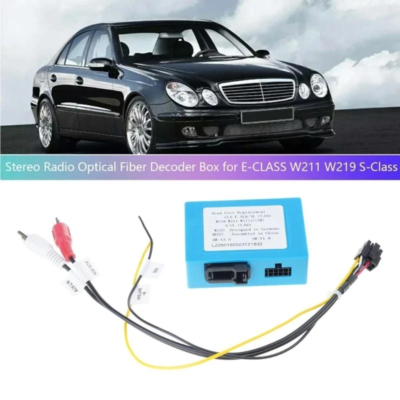 Replacement Car Stereo Radio Optical Fiber Decoders Most Box Fiber Decorder Unit Most Box for W171 W219 Auto Accessory