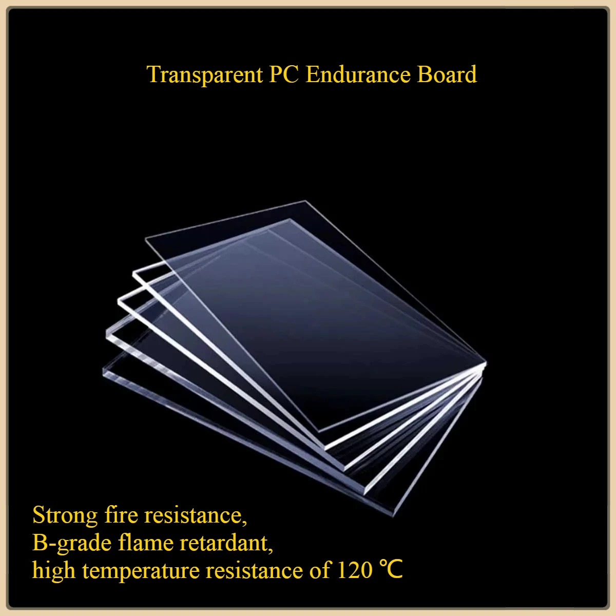 

Transparent PC Endurance Board, High-Temperature Polycarbonate 3 4 5 6 8 10mm Solid Hard Board, Plastic Board