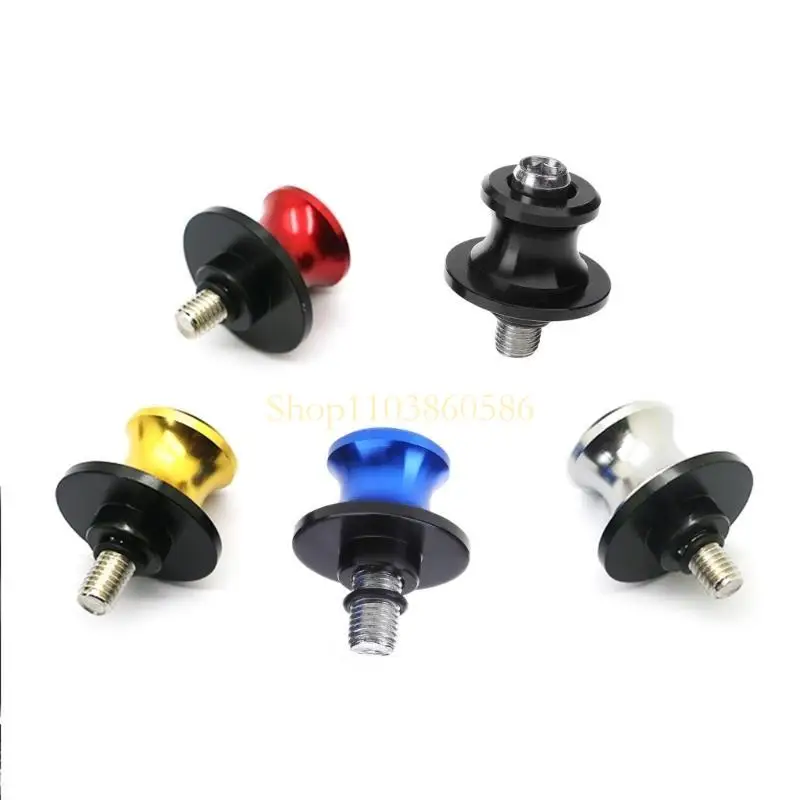 242A دراجة نارية عالمية Swingarm Stand Stand Sliders M6 الألومنيوم أرجوحة الذراع الذراع المسمار ملحقات الدراجات
