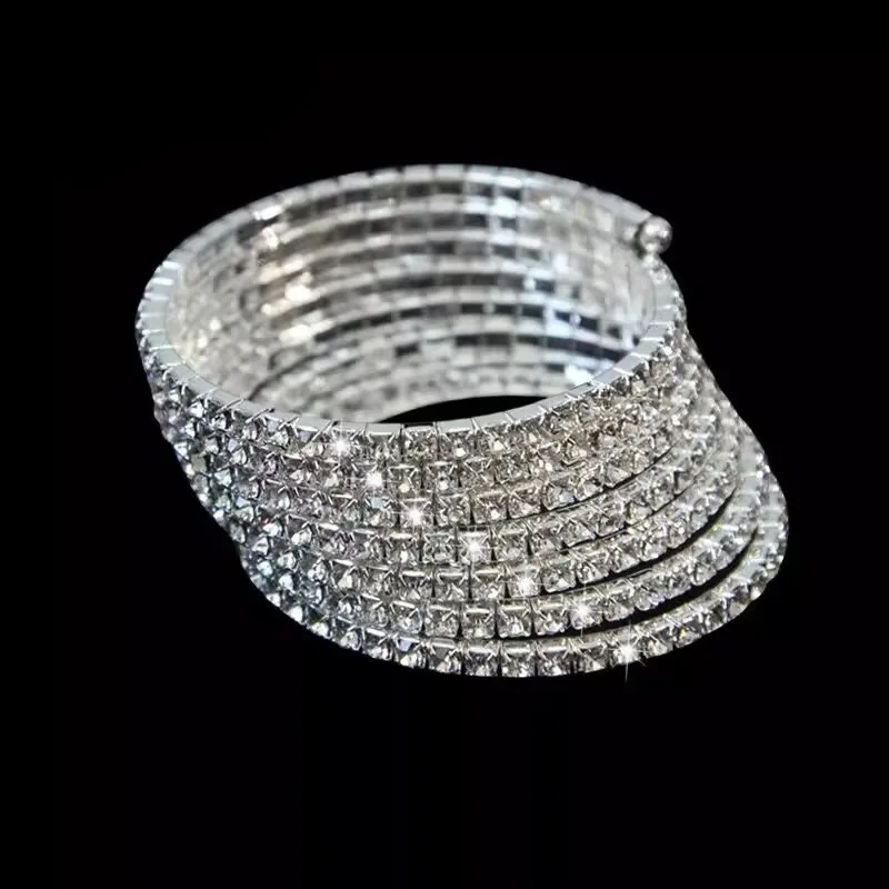 맞춤형 밸리 댄스 핸드 쥬얼리 성능 팔찌 긴 스트랩 스팽글 체인 라인 석 팔찌 액세서리 팔 체인