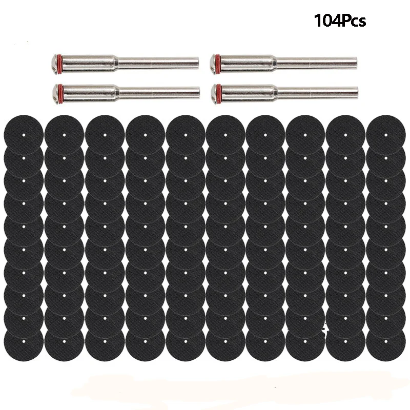 Mini metalen doorslijpschijf voor schurend snijden Rotary Tool Cirkelzaagblad Hars slijpschijf met doorn Dremel Accessorise