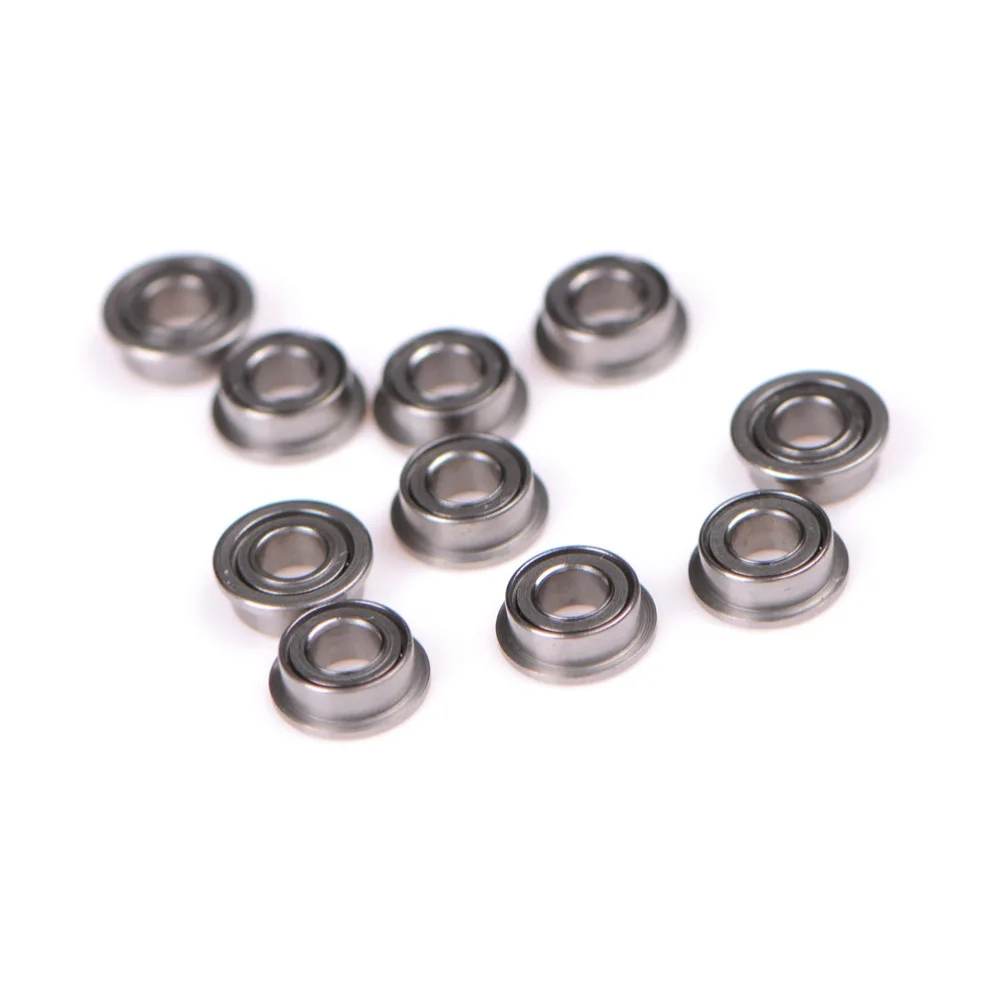 Shielded Miniature Deep Groove Flanged Ball Bearings For 3D Printer Wholesale 10 Pieces MF63zz 3x6x2.5mm Metal Double