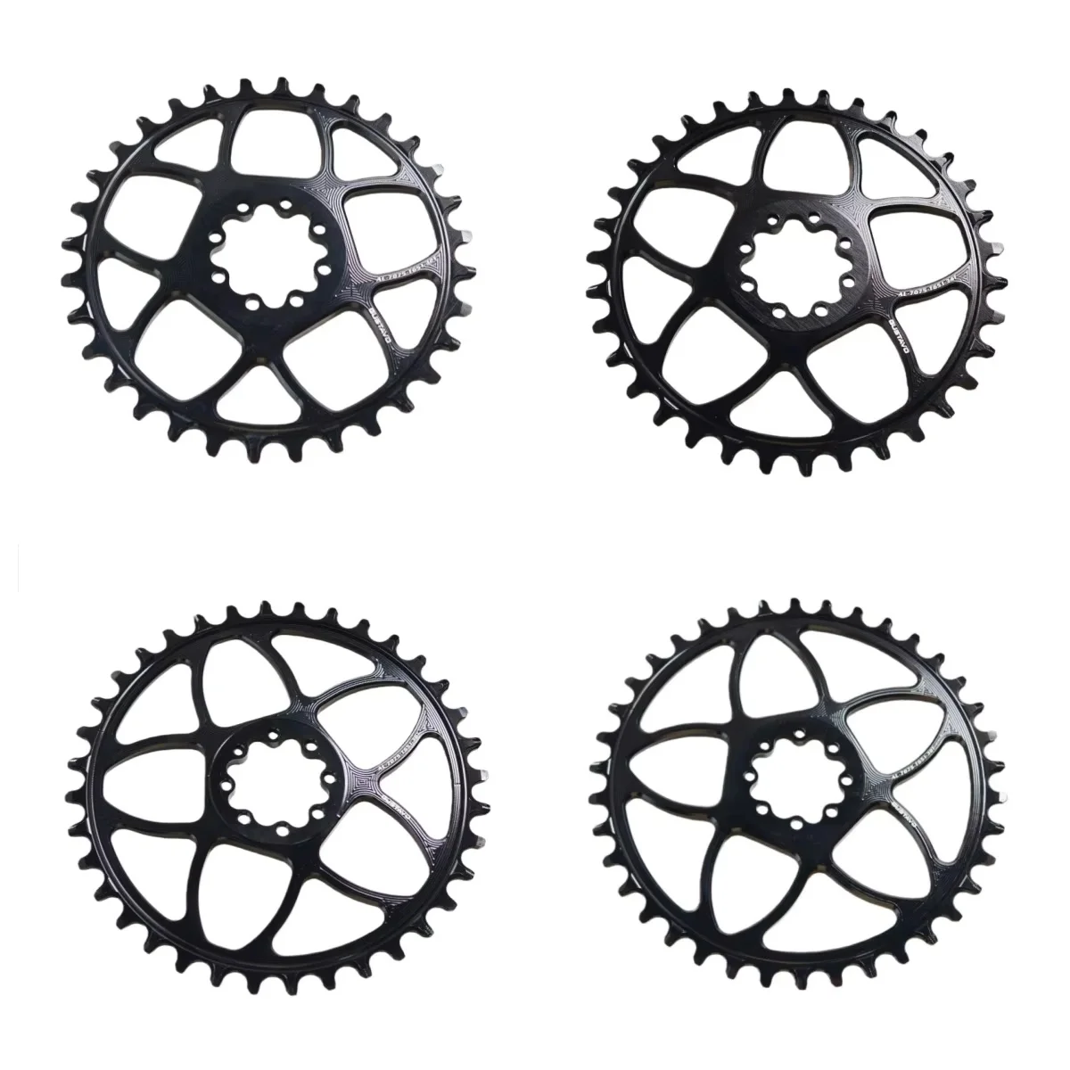 

GUSTAVO Mountain Bike 8-Bolt Narrow Wide Chainring for Force Crank Direct Mount MTB Chainwheel 32T/34T/36T/38T