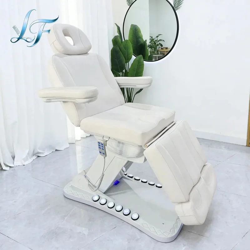 Latest Modern Adjustable Massage Table Brown Electric Lash Tech Bed Aesthetic Clinic Bed