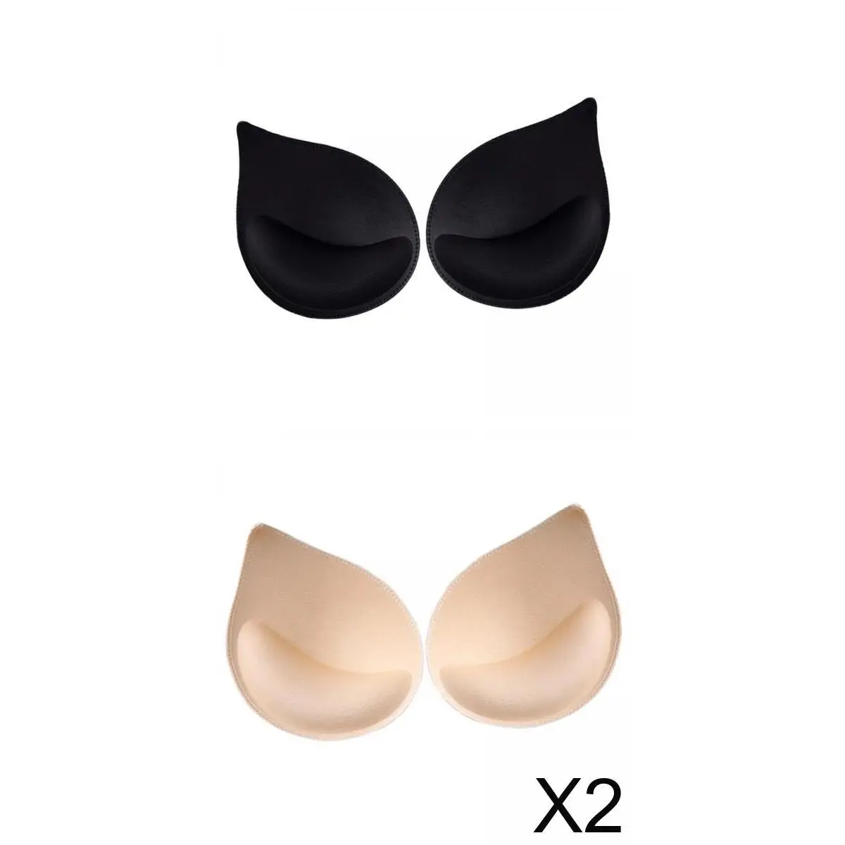 Bra Accessories Sponge Pads Adjustable Bra Strap Stitched Push Up Padded Breast Cups for Yoga Sports Bras Swimwear Tops