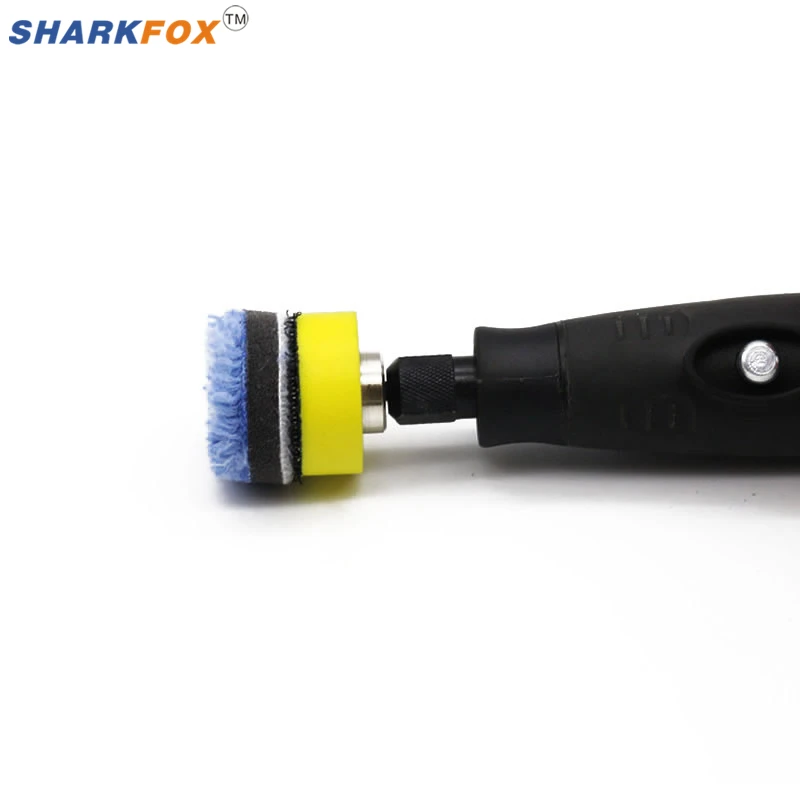 Sharkfox Mini Polishing Kit For Car Beauty Detailing Polisher Extention Tools Car Polishing Pad Kit for Rotary Polisher