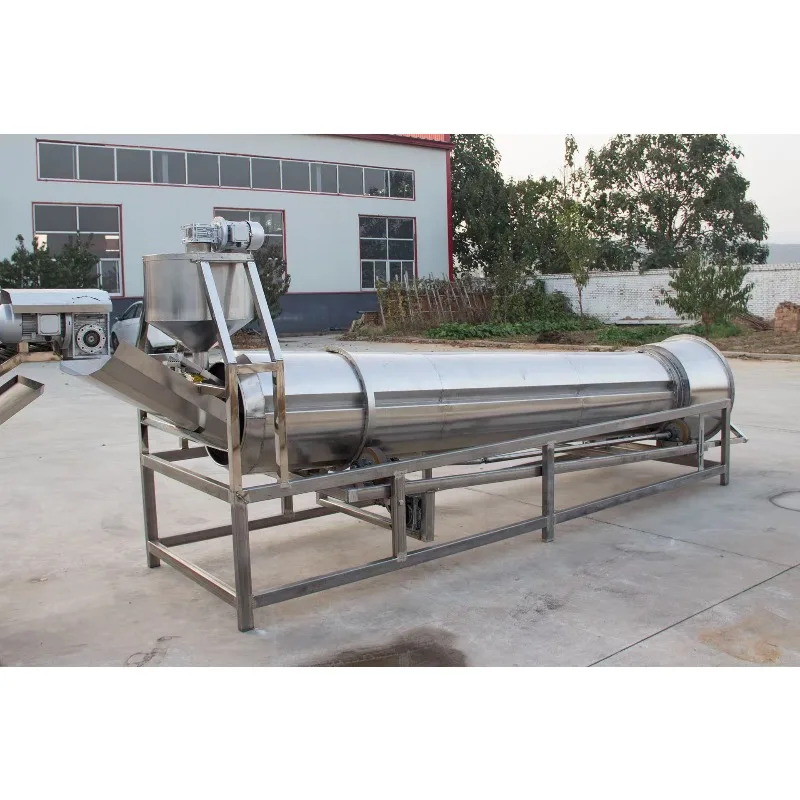 Automatic Flavor Powder Coating and Seasoning Line with Rotary Drum and Conveyor for Nuts Pellets Fried Snacks