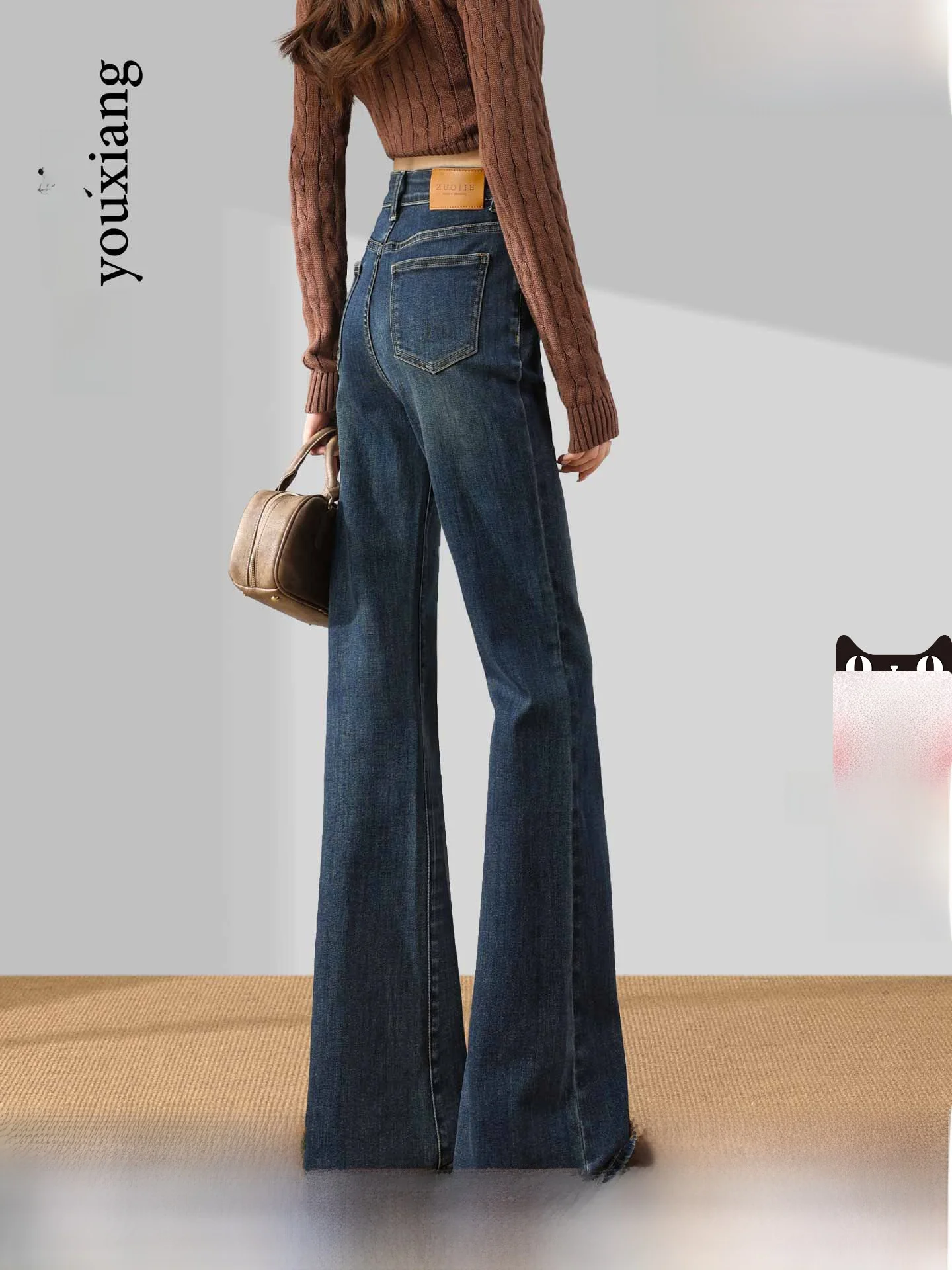 

Retro High Waist Slimming Skinny Jeans Women's Autumn 2025 New Sle Cotton Elastic Denim Pants Casual Comfortable Fit