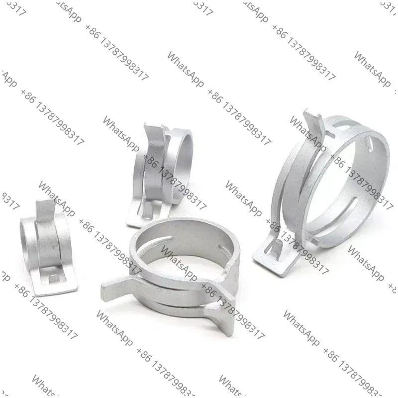 80Pcs/Set 7-18mm Spring Clip Hose Clamp Fastener Fuel Line Hose Water Pipe Air Tube Car Plumbing Tools
