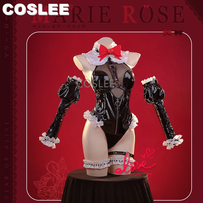 

COSLEE Dead or Alive Marie Rose Rabbit Bunny Girl Jumpsuit Game Suit Cosplay Costume Role Play Halloween Party Outfit For Women