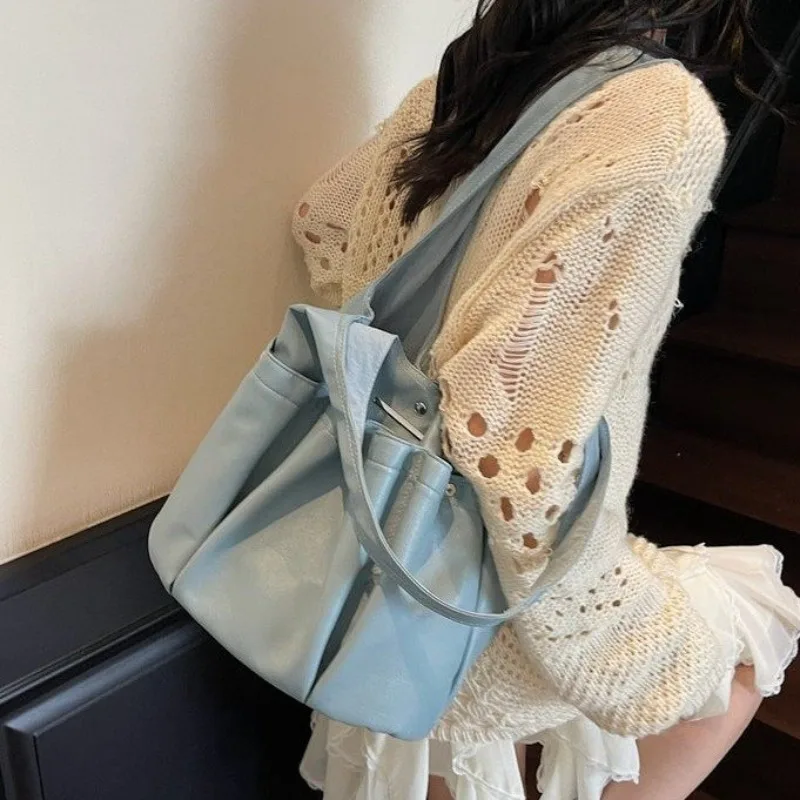 Elegant Leather Diaper Bag Messenger Bag Ladies Best Superstar Show Solid Color Classic Designer Vintage