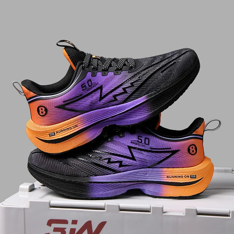 Carbon Version Marathon Sports Running Shoes Men Breathable Lightweight Women's Comfortable Athletic Nonskid Leisure Sneakers