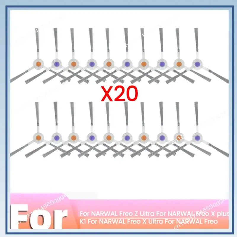 

A67I 20PCS Side Brush Replacement Parts Fornarwal Freo Z Ultra/Freo X Plus/K1/Freo X Ultra/Freo Vacuum Cleaner Accessories
