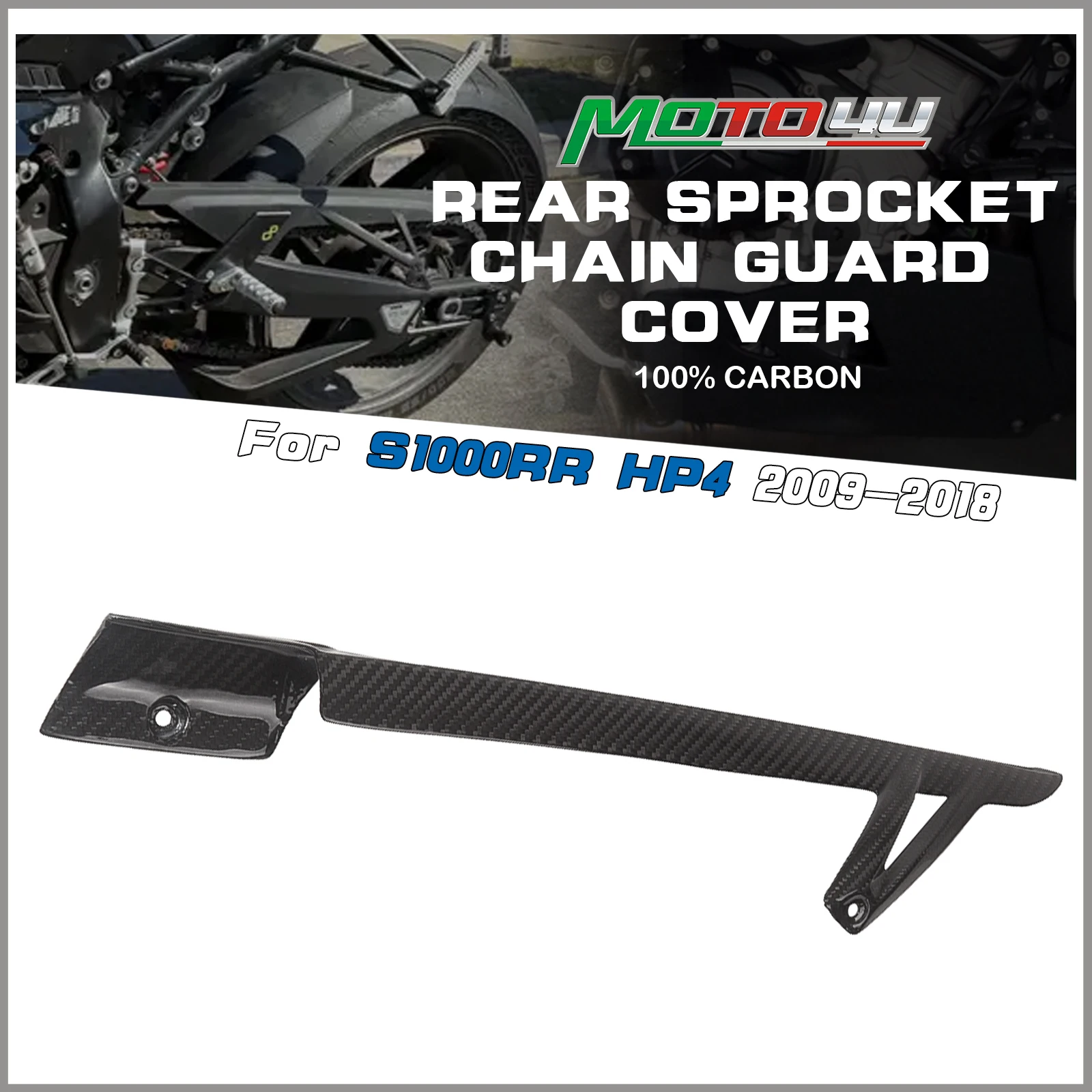 

Carbon Fiber Chain Guard Rear Sprocket Chain Guard Cover For BMW S1000RR HP4 2009 2010 2011 2012 2013 2014 2015 2016 2017 2018