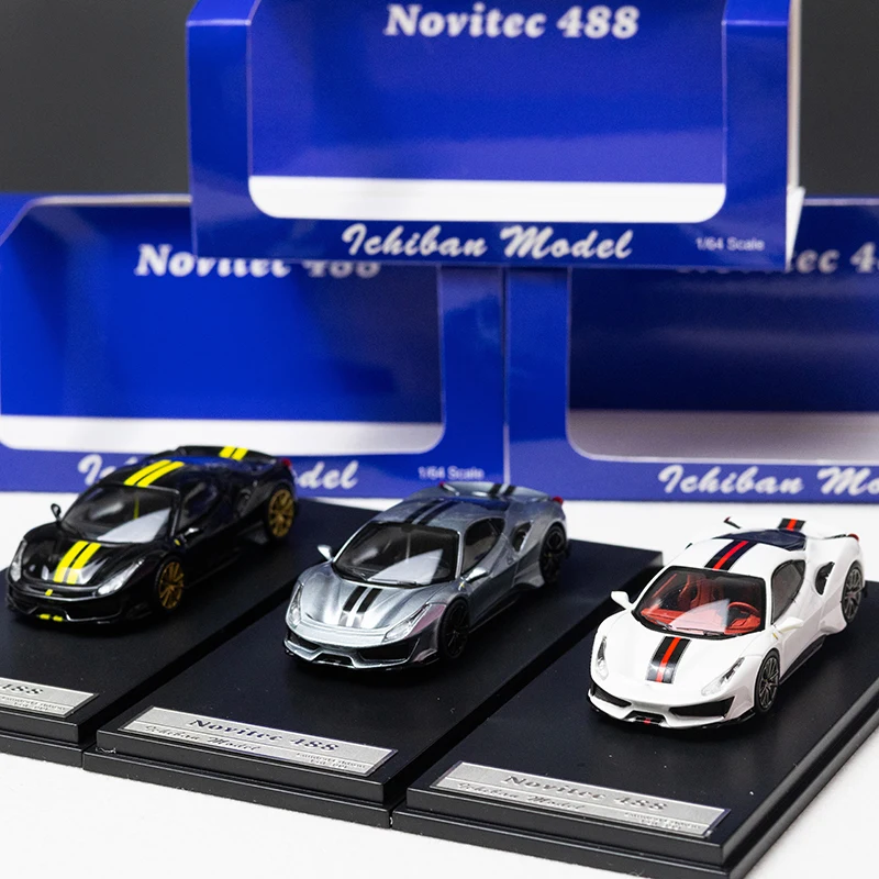 ichilan model 1:64 Novitec 488 Pista open-cabin alloy model