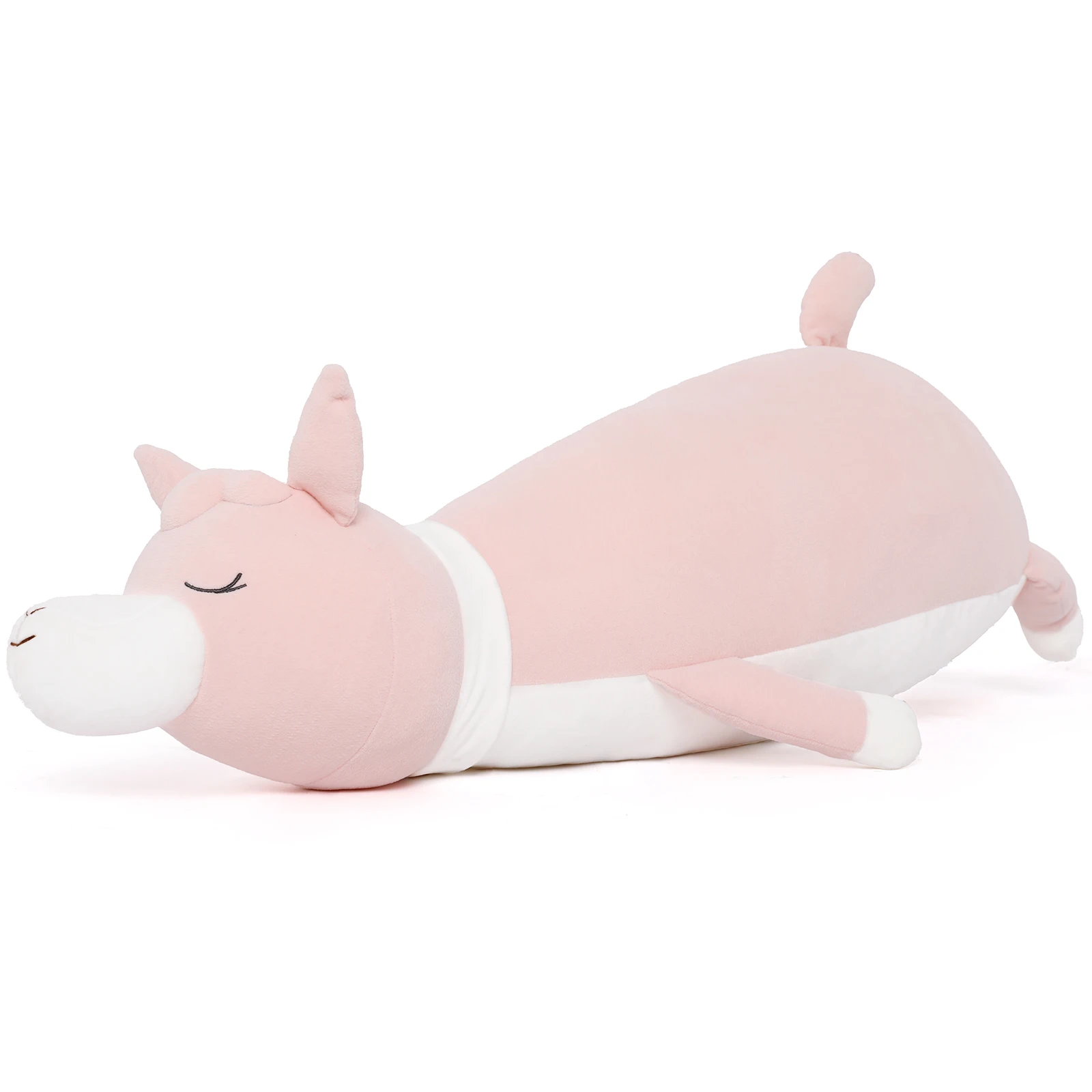 وسادة خروف قطيفة عملاقة فائقة النعومة مقاس 90 سم - لعبة حيوانات محشوة رقيقة كبيرة للمعانقة، وسادة زخرفية لغرفة النوم والصالة