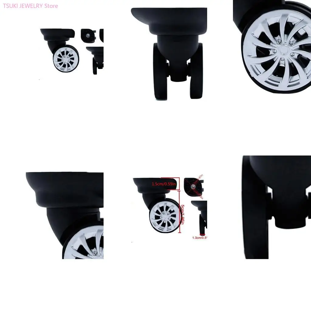 62ke 1 زوج A18 عجلات الأمتعة البديلة إصلاح DIYAccessories لحقوق السفر