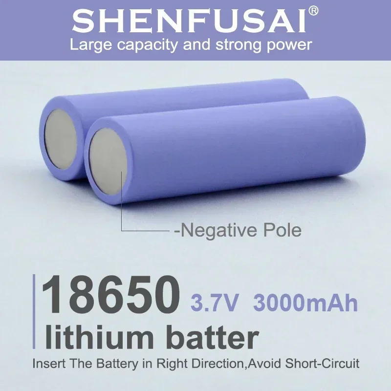 lNR18650 lithium ion rechargeable battery, 29E, 3.7V, 3000mAh, 20A discharge, suitable for e-cigarettes, electric tools, etc