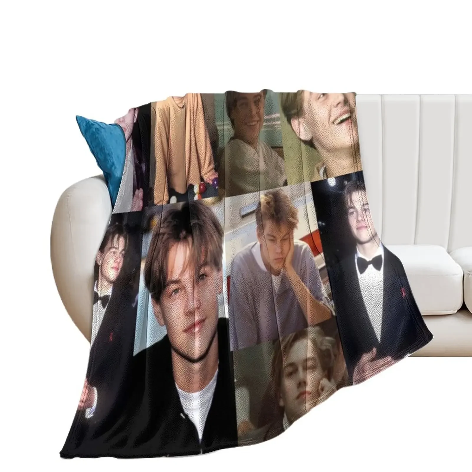 

Leonardo Dicaprio Collage Throw Blanket Single Warm wednesday Blankets