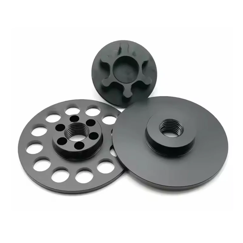 CNC Machining Black Anodized Aluminum Parts Custom Precision Flange Milling Turning Services
