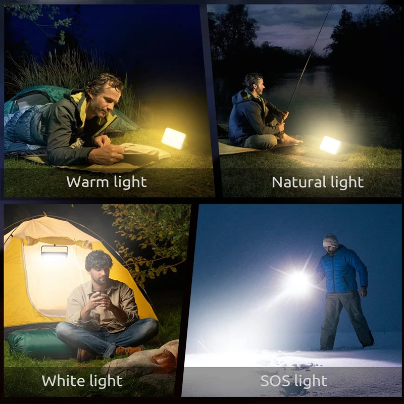 Super Bright 5000LM LED Camping Lantern 13500mAh Power Bank Rechargeable Portable Tent Light Waterproof Emergency Hurricane Lamp