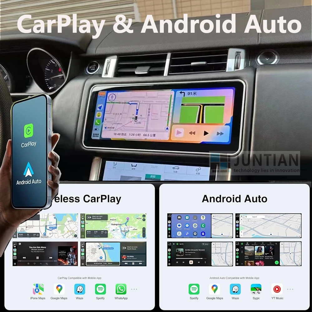 Range Rover 12.3Inch Android 13 For Vogue L405 2013-2018 CarPlay Car Radio GPS Navigation Multimedia Player Bosch Unit HD Screen
