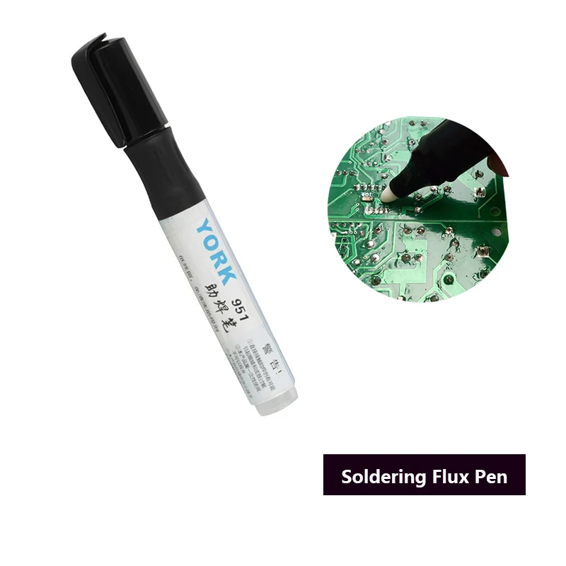 1Pcs 951 10ml Low-Solid No-Clean Soldering Rosin Flux Pen Solar Cell Panel Welding Pen For SMT SMD PCB Reworking Repairing