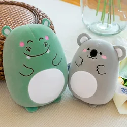 Cartoon Animated Small Animals Kawaii Short Plush Owl Koala Fox Rabbit Kitten Plush Doll Children's Birthday Christmas Gift