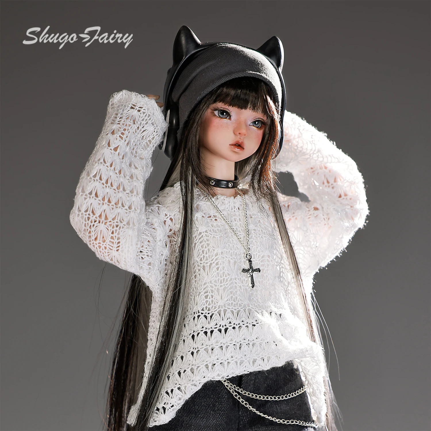 

Корейская танцовщица BJD кукла 1/4 Lena F Lazy Pure Style, полный комплект, парик, одежда, художественная кукла из смолы Shugafairy