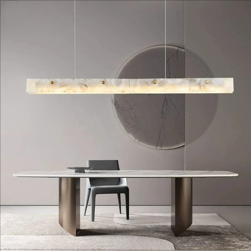 

Nordic Long Strip Led Pendant Lights for Living Dining Room Food Tables Kitchen Bedroom Chandelier Home Decor Lusters Luminaires