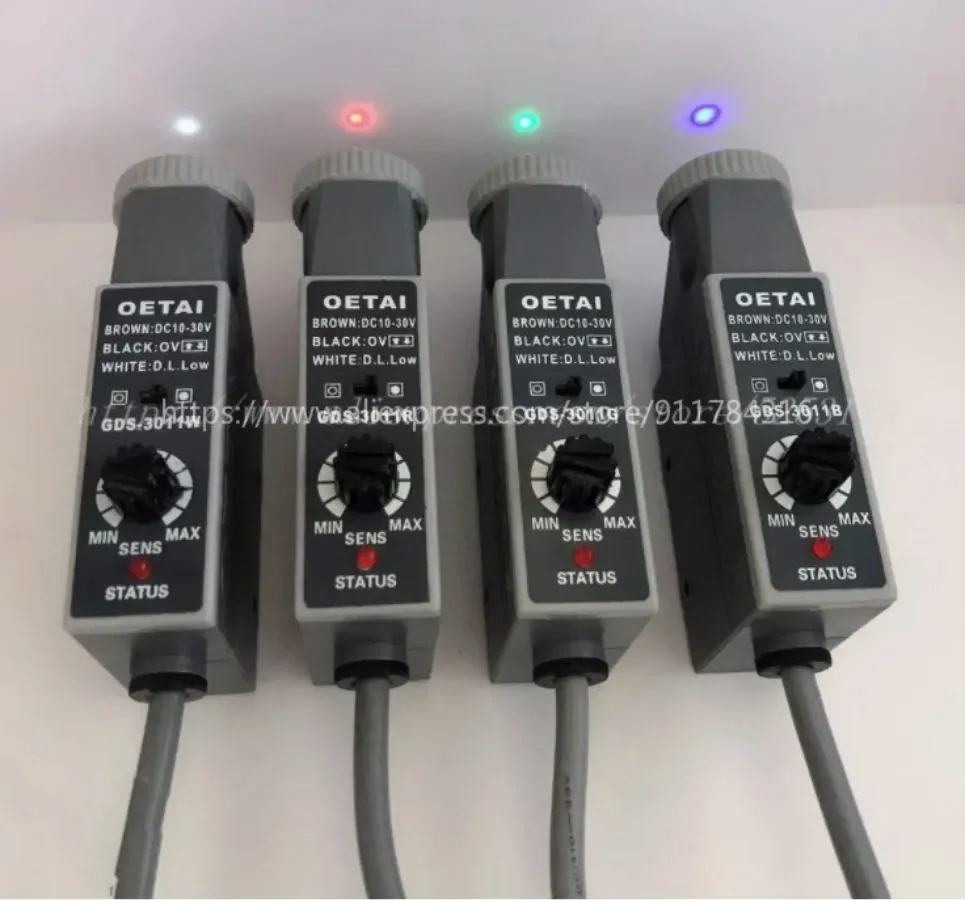 (New Original) OETAI Color Mark Sensor GDS-3011W GDS-3011B GDS-3011R GDS-3011G
