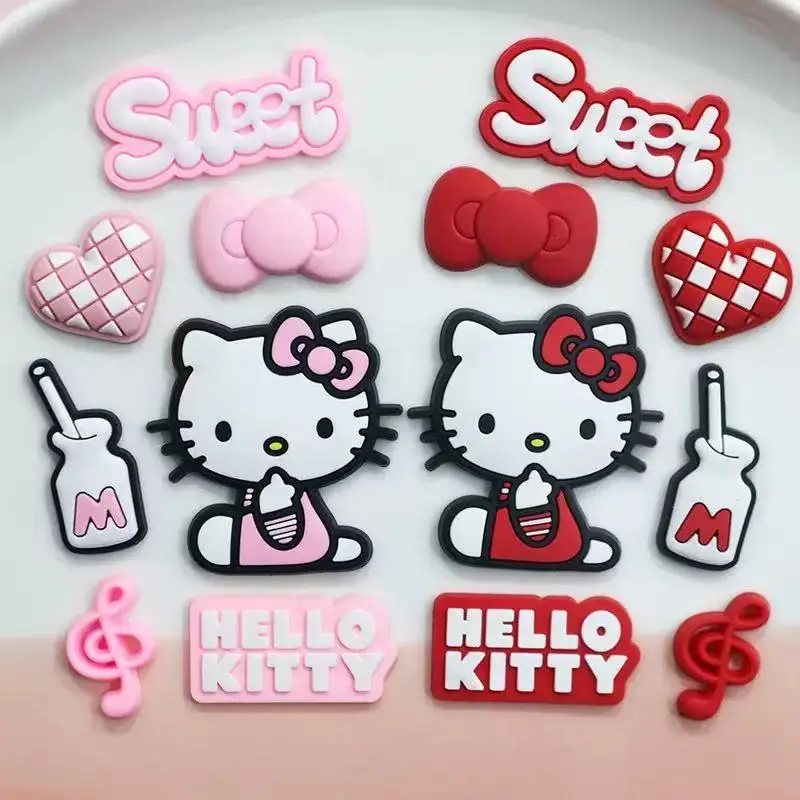 Mesuca 7-70pcs Kitty Cat Shoe Charms For Sandals,Shoe Decoration Accessories Shoe Pins Great Gift For Men Wom
