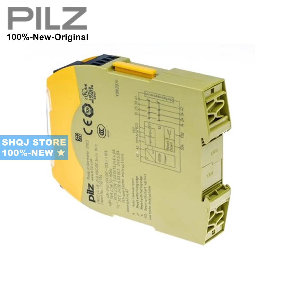 PILZ 100%-NEW PNOZ S4 750104 751104 750134 PNOZ S4.1 750124 751154 PNOZ S5 751105 750105 750135 safety relay original