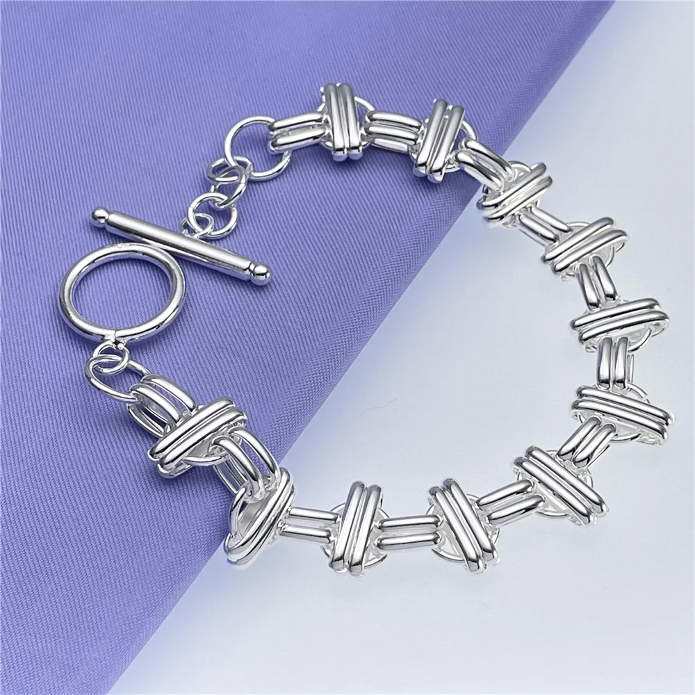 Andara 925 Sterling Silver Bracelet Fashion TO# Bracelet mMen and Women Jewelry gifts
