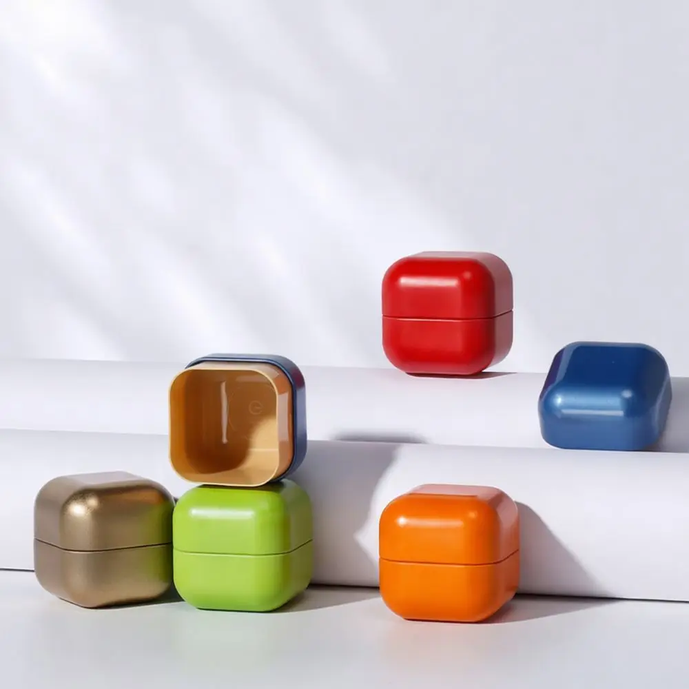Cute Persimmon Metal Tea Container Mini Tin Box Moisture Proof Storage Canister Portable Organizer For Guitar Plectrum