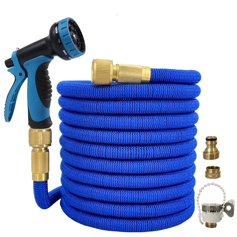 Expandable Magic Hose High-Pressure Car Wash Cleaning Water Gun Home Garden Watering Water Pipes Gardening Supplies 25FT-125FT ﻿