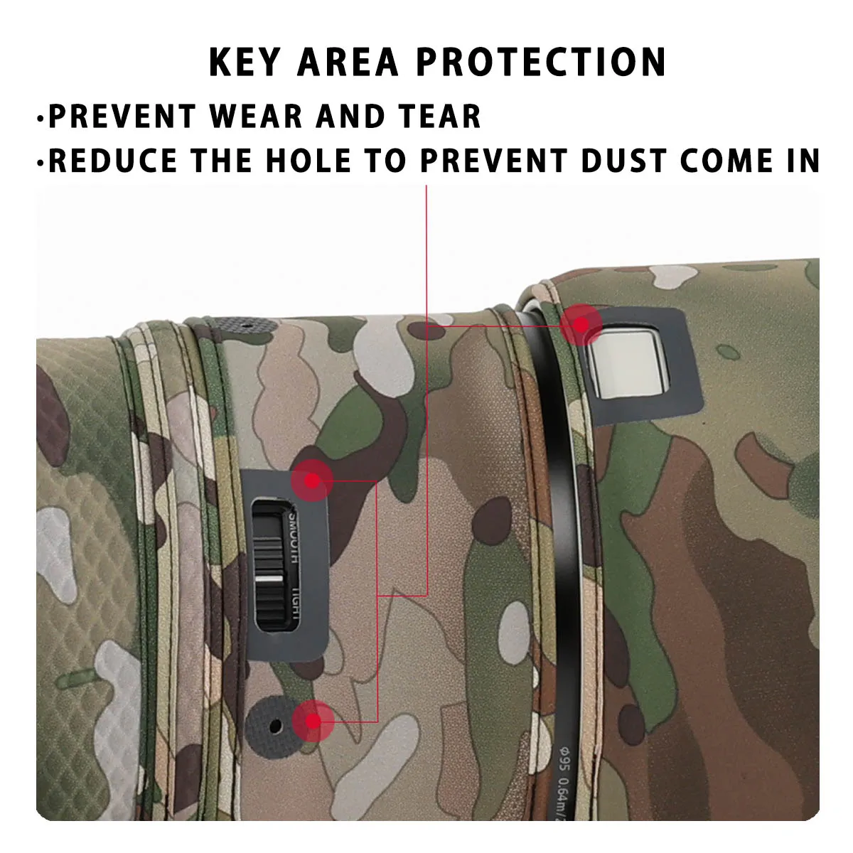 CHASING BIRDS Ver IV Camouflage Lens Coat for FUJI Fujifilm GF 500 mm F5.6 R LM OIS WR Waterproof and Rainproof Lens Protective