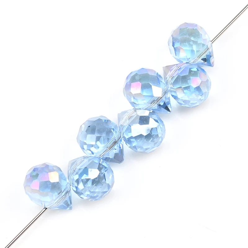 10*8mm Tsjechische Crystal Waterdrop Kralen Glanzende Facet Glazen Aardbei Kralen voor Sieraden Maken Handwerken DIY Handgemaakte Accessoires