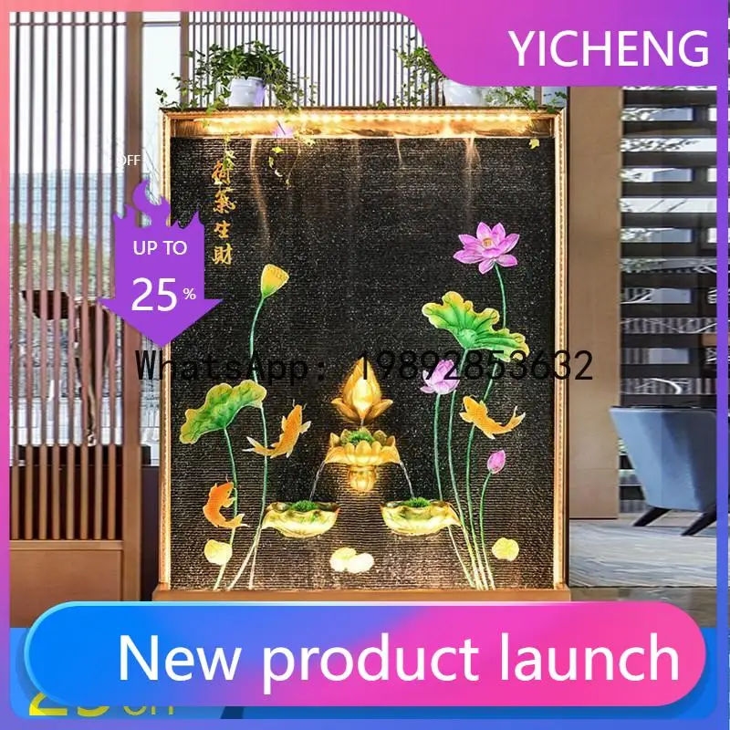 Z2-28  Water Curtain Wall Rockery Water Flow Fountain Landscape Home Office Living Room Wealth-Attracting Humidifier Ornament