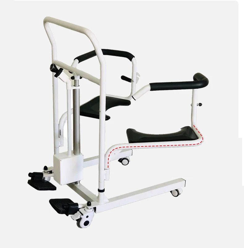 Multifunction Patient Transfer Lift Chair With Commode Assist Cart Trolley Stand Aid Walking Assist