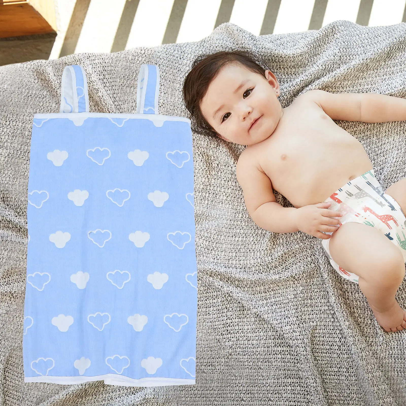 

Baby Bathrobe: Cotton Kids Towel For Boys Girls Absorbent Wearable Robe All Season Use Bath Pool Beach Toddler Bath Towels