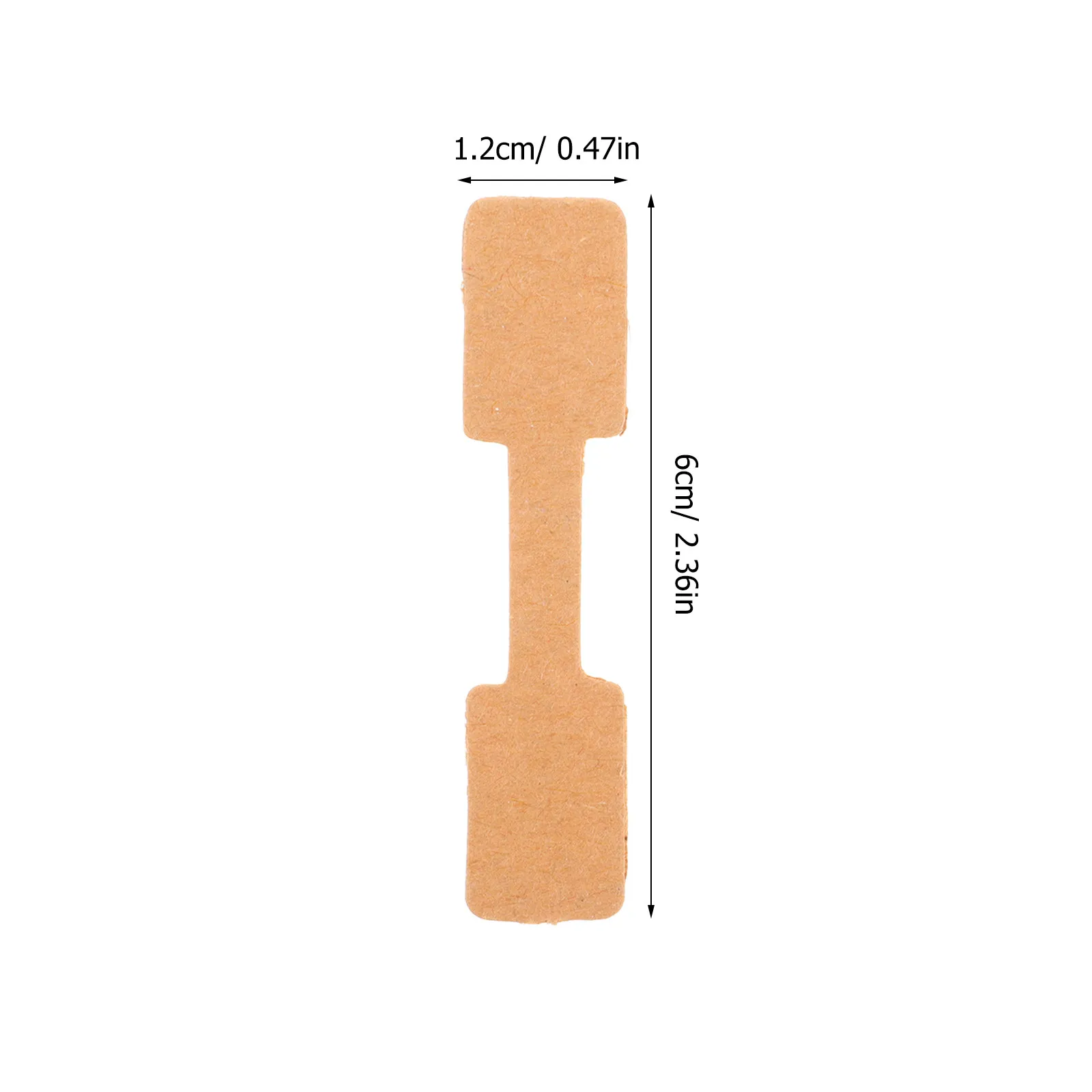 300 pcs Kraft Paper Price Tags – Blank Adhesive Labels for Jewelry, Rings, Necklaces, Bracelets, DIY Crafts & Wedding