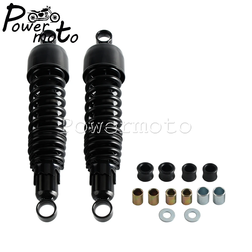 For Harley Sportster 883 1200 XL883 XL1200 Touring Chrome/Black Motorcycles Rear Shocks Absorbers Suspension 325 MM Accessories view 3