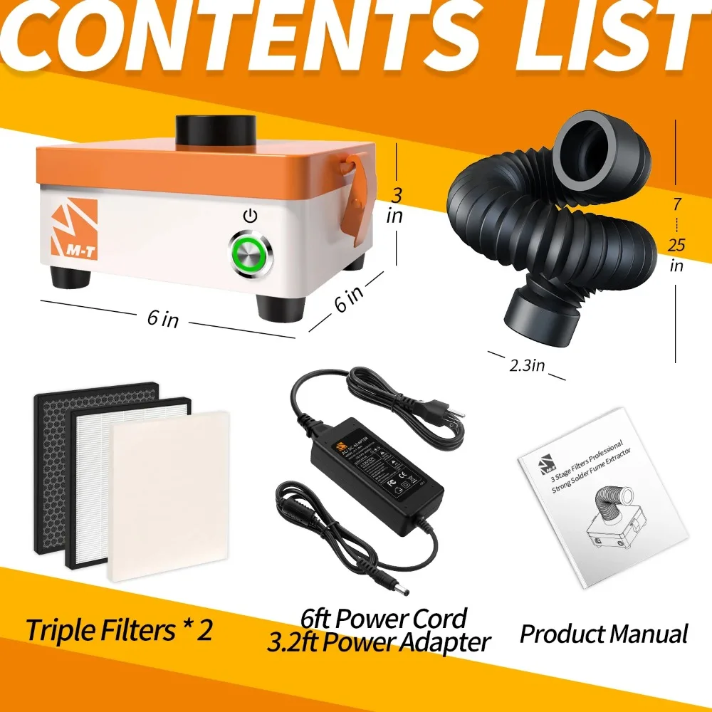 M-Triangel CP-308 Laser Rook Absorber Soldeer Damp Extractor Lassen Rook Purifier Machine Nail Salon Dust Extractor