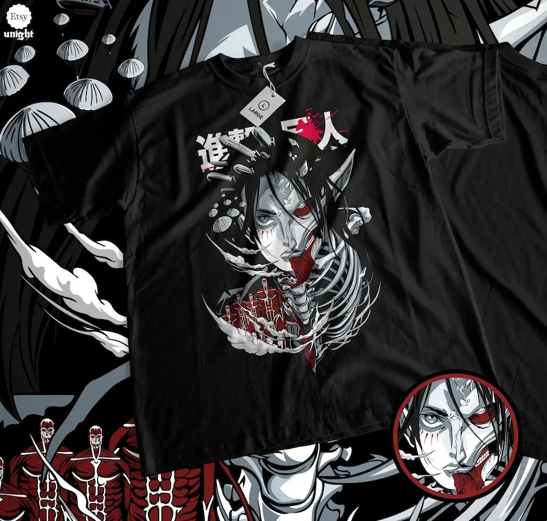 

Anime retro T-shirt, 100% cotton, all sizes for men and women Comic lovers