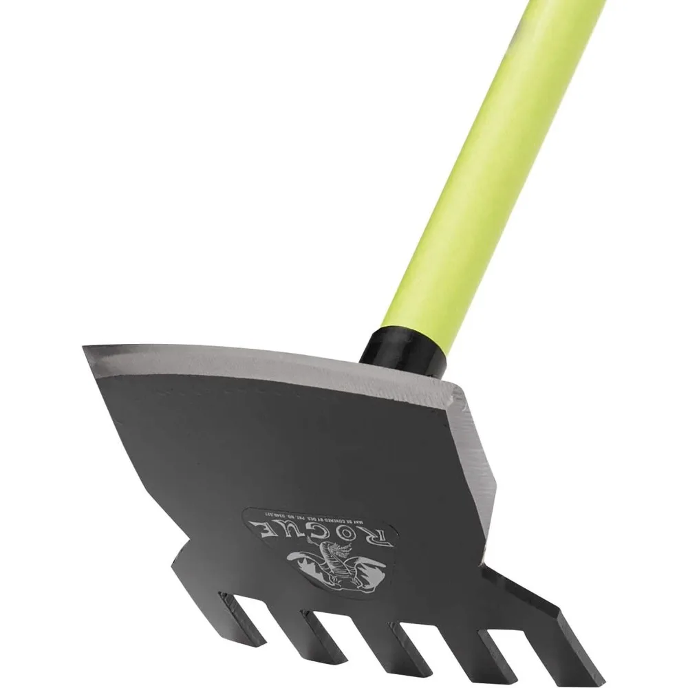 Rogue Hoe Houe/Râteau 7" avec manche en fibre de verre 54"