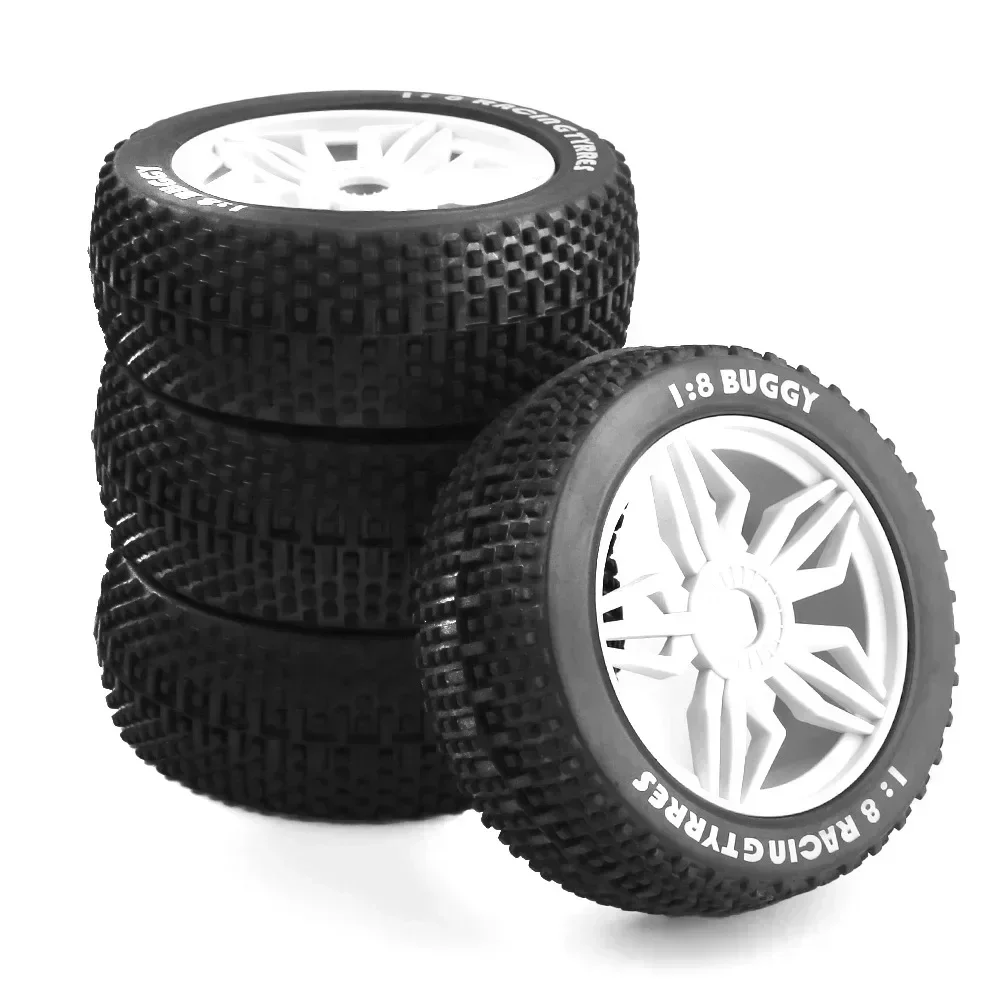 

4PCS Upgrade Wheels Off Road Buggy Tires Wheel With 17mm Hex for 1/8 RC Car Kyosho MP10 Buggy 4WD HSP Aton HONGNOR