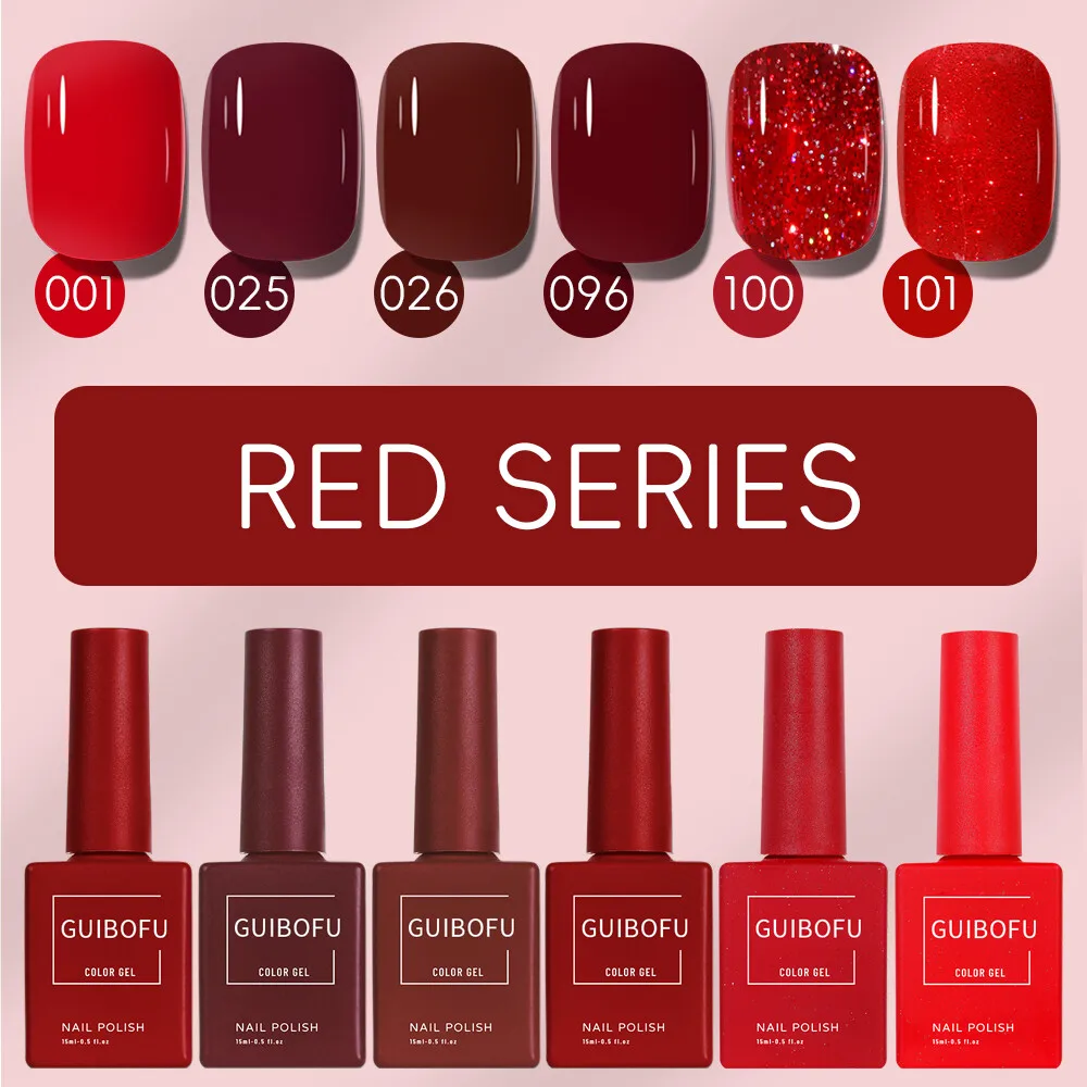 6 Stks/set Fall Shine Finish Semi-Permanente Glitter Pailletten Gel Nagellak Set Kit Doorweekt Uv-Lak Nail Art